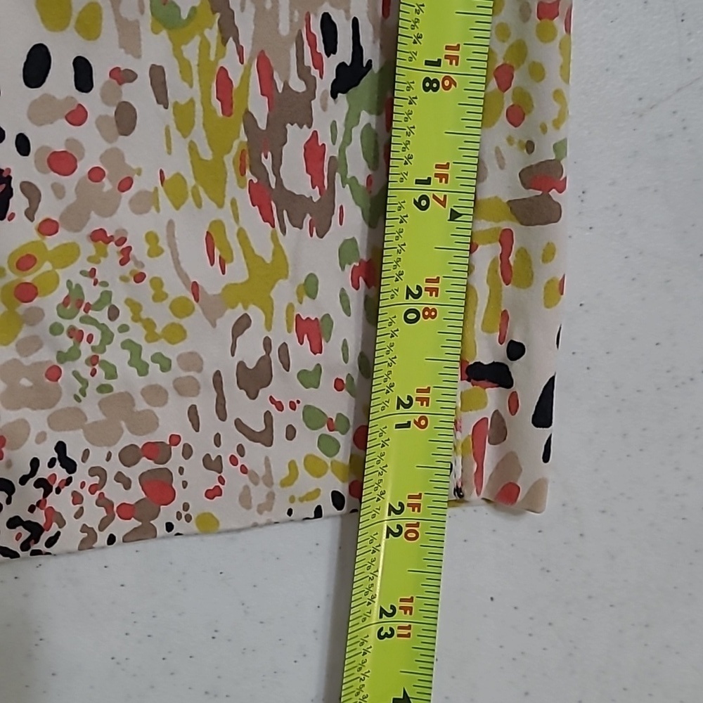 Madison Multicolor Abstract Polka-dot Cropped Pants size 14 - Picture 7 of 8